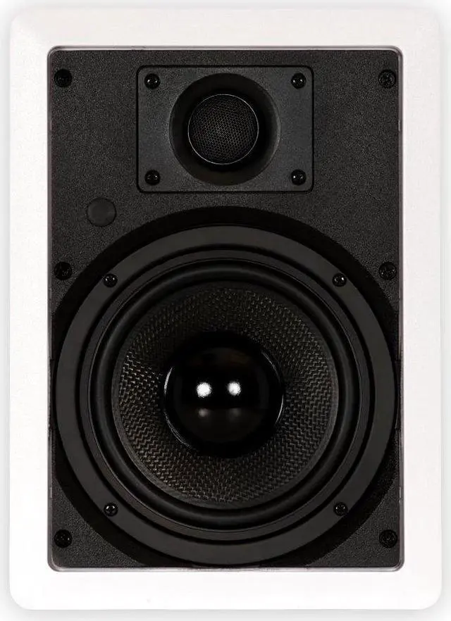 Alt view image 3 of 5 - Theater Solutions TS65W in Wall 6.5" Speakers Surround Sound Home Theater Pair, White