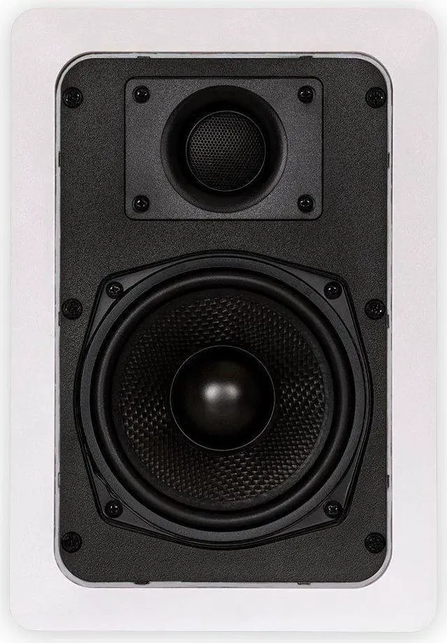Alt view image 3 of 5 - Theater Solutions TS50W in Wall Speakers Surround Sound Home Theater Pair, White, 5.25-Inch