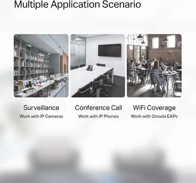 Alt view image 4 of 5 - TP-Link TL-SG105PE | 4 PoE+ Port @65W | Easy Smart | Plug & Play | 3 Year Manufacturer Warranty | Shielded Ports | Support QoS, Vlan, IGMP and Link Aggregation