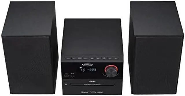 Alt view image 5 of 5 - Jensen Professional JBS-500 Modern Bluetooth Wireless Stereo Music System Home CD Player, MP3 USB, Audio in, Headphone Jack, FM Radio, 30W - (Jet Black)