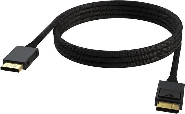 Alt view image 4 of 5 - LINKUP - OCuLink PCIe Gen 4 SFF-8611 4i to OCuLink SFF-8611 SSD Data Active Cable w/Nylon Cable Jacket 75cm