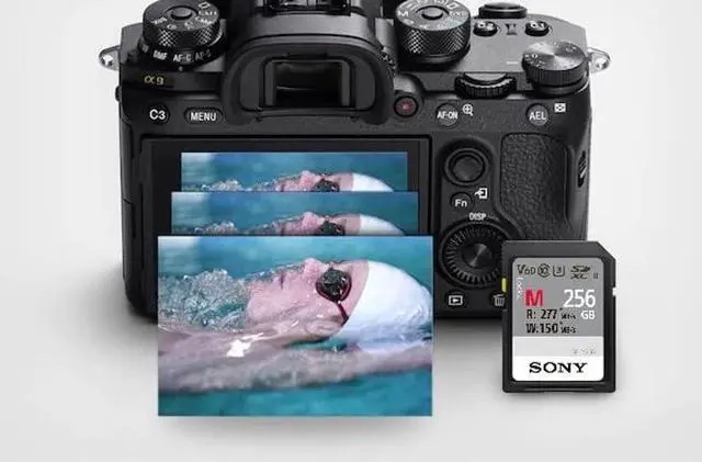 Alt view image 5 of 5 - Sony M series SDXC UHS-II Card 256GB, V60, CL10, U3, Max R277MB/S, W150MB/S (SF-M256/T2)