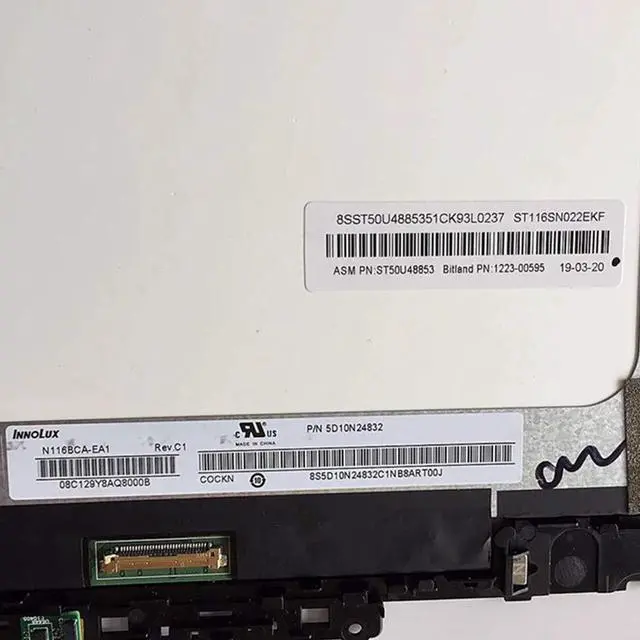 Alt view image 4 of 5 - F-Hong for Lenovo 300e Chromebook 2nd Gen MTK 81QC LCD Touch Screen Digitizer Module LCD Assembly 5D10T95195