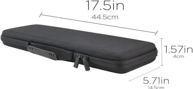 Alt view image 3 of 5 - co2CREA Hard Case Replacement for Logitech MX Keys S/MX Keys Advanced Wireless Illuminated Keyboard (Case for MX Keys Keyboard, Black Case)