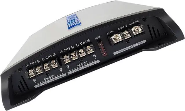 Alt view image 5 of 5 - Audiotek AT804 4 Channel Stereo Car Amplifier - 1000 Watts, 2 Ohm Stable, LED Indicator, Full Range, Class AB, MOSFET Power Supply, Great for Speakers