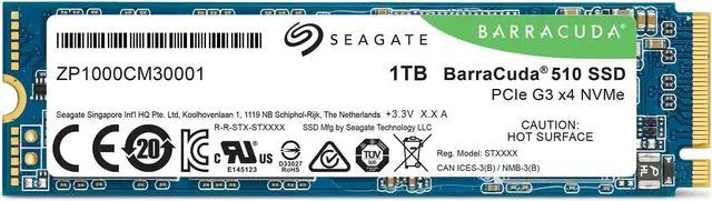 Alt view image 2 of 5 - Seagate Barracuda 510 1TB SSD Internal Solid State Drive - PCIe Nvme 3D TLC NAND for Gaming PC Gaming Laptop Desktop (ZP1000CM30001)