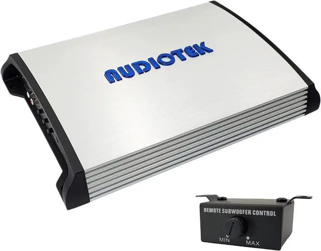 Main image of AUDIOTEK AT3500S 2 Channel Stereo Car Amplifier - 3500 Watts, 2 Ohm Stable, LED Indicator, Full Range, Bass Knob Included, Great for Speakers and Subwoofers
