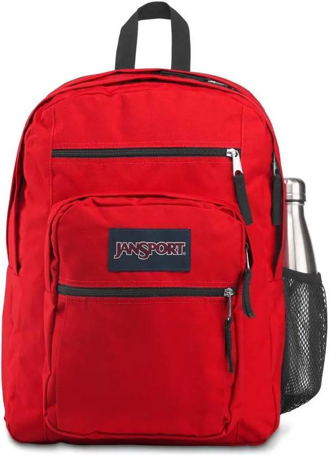Alt view image 5 of 5 - JanSport Laptop Backpack - Computer Bag with 2 Compartments, Ergonomic Shoulder Straps, 15 Laptop Sleeve, Haul Handle - Red Tape