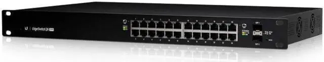 Main image of Ubiquiti Networks EdgeSwitch 24 250W (ES-24-250W) Managed PoE+ Gigabit Switch with SFP,Black