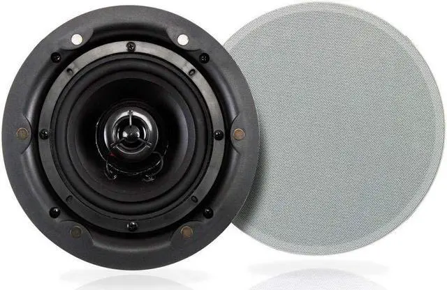 Main image of Pyle Ceiling and Wall Mount Speaker - Wireless Bluetooth 5.25 Dual 2-Way Audio Stereo Sound Subwoofer Kit with, 240 Watts, in-Wall & in-Ceiling Flush Mount for Home Surround System - Pyle PWRC55BT