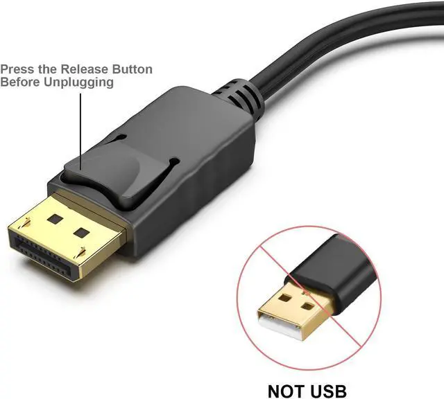 Alt view image 3 of 5 - BENFEI 4K DisplayPort to HDMI Adapter 10 Pack, Uni-Directional DP 1.2 Computer to HDMI 1.4 Screen Gold-Plated DP Display Port to HDMI Adapter (Male to Female) Compatible with Lenovo Dell HP Passive