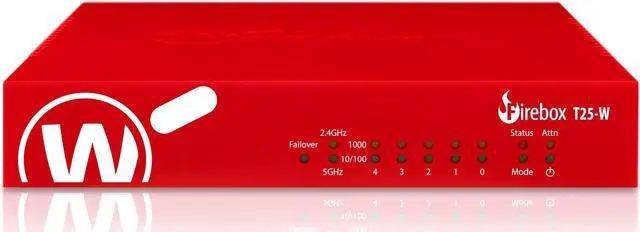 Alt view image 2 of 5 - WatchGuard Firebox T25-W Network Security Appliance with 1 Year Total Security Suite License - Advanced Firewall, VPN, Intrusion Prevention (WGT26641)