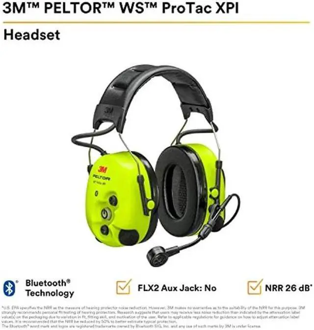 Alt view image 2 of 5 - PELTOR 3M WS ProTac XPI Headset Headband MT15H7AWS6, Yellow, Large