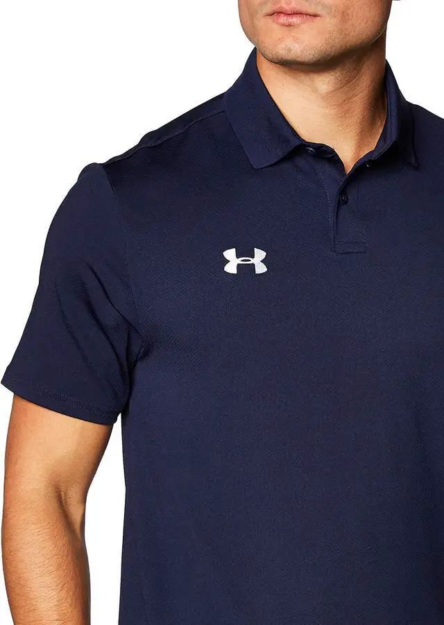 Alt view image 2 of 3 - Under Armour Men's Team Performance Polo (Midnight Navy, X-Large)