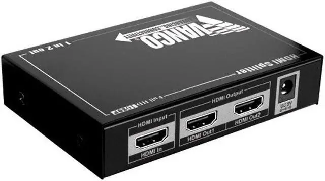 Alt view image 2 of 3 - Vanco 280702 HDMI 1 x 2 Splitter/E x tender