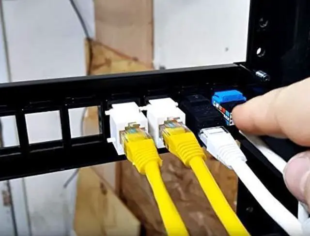 Alt view image 4 of 5 - cctv_4less Cat6 45deg Angled Keystone Ethernet Wall Jack Punch Down UTP 45-Degree (Easier Termination Than 90-Degree), RJ45 Slim Profile Speed Termination Green Pack of 50