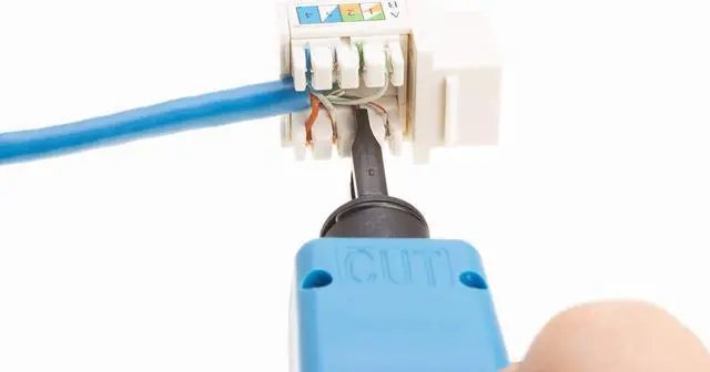 Alt view image 5 of 5 - cctv_4less Cat6 45deg Angled Keystone Ethernet Wall Jack Punch Down UTP 45-Degree (Easier Termination Than 90-Degree), RJ45 Slim Profile Speed Termination Green Pack of 50