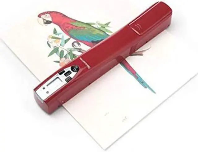 Alt view image 4 of 4 - Pandigital Red Handheld Wand Scanner Scan Photos Documents Receipts Books Recipes and More