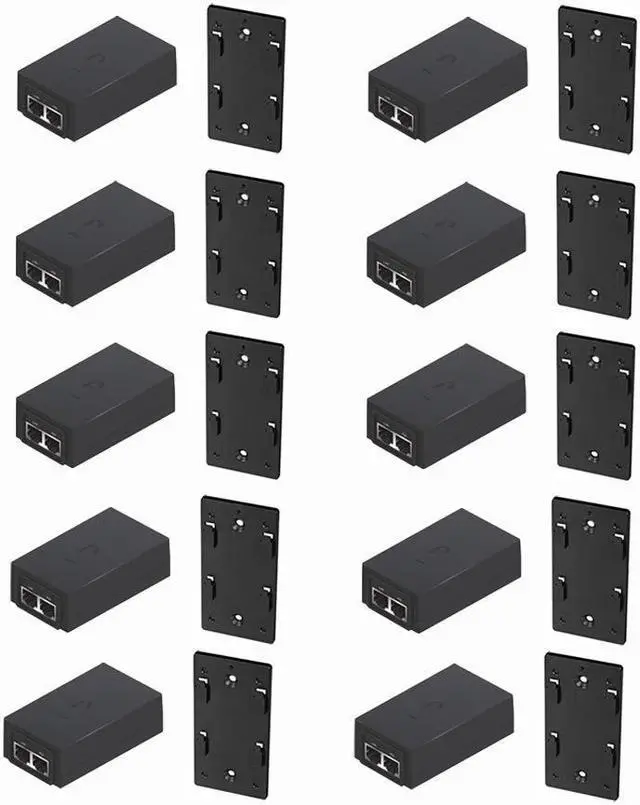 Main image of UBNT Systems PoE Adapter POE-24-12W-G PoE 24V DC 12W Gigabit Replacement PoE Adapter with POE Wall Mount POE-WM (10 Pack)