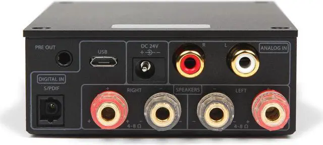 Alt view image 2 of 5 - Micca OriGain Compact Stereo Integrated Amplifier and DAC, 50W x 2, 96kHz/24-Bit, USB and Optical S/PDIF (Black)