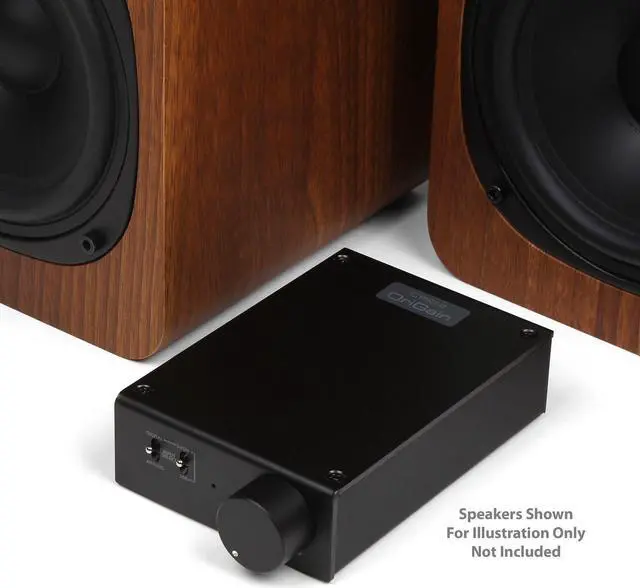Alt view image 3 of 5 - Micca OriGain Compact Stereo Integrated Amplifier and DAC, 50W x 2, 96kHz/24-Bit, USB and Optical S/PDIF (Black)