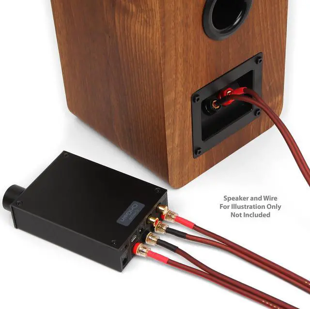 Alt view image 4 of 5 - Micca OriGain Compact Stereo Integrated Amplifier and DAC, 50W x 2, 96kHz/24-Bit, USB and Optical S/PDIF (Black)