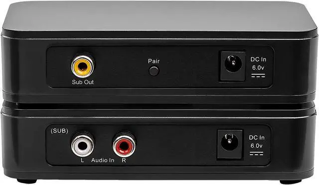 Alt view image 2 of 5 - OSD Wireless 5.8G Subwoofer Transmitter/Receiver Kit Dual Source, Diversity Antennas and Brackets Nero WSA