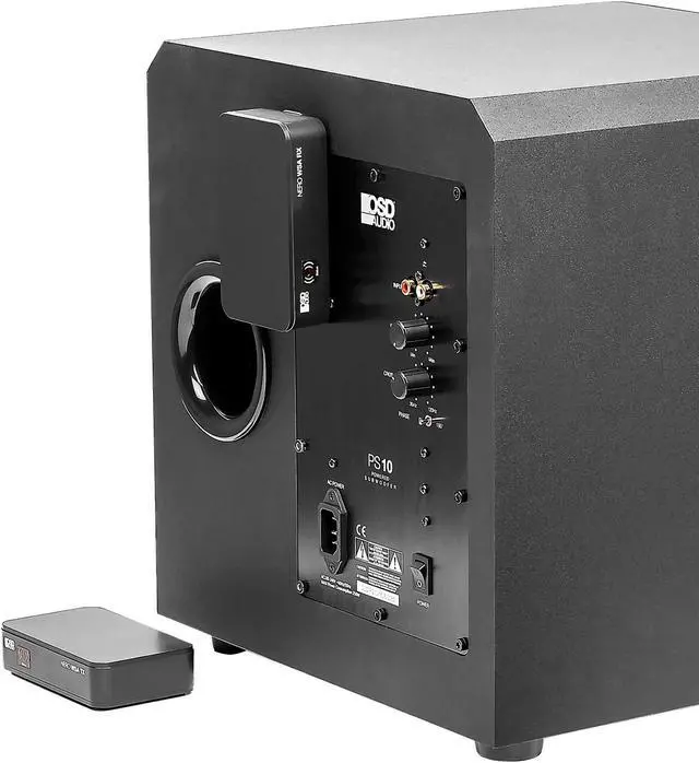 Alt view image 3 of 5 - OSD Wireless 5.8G Subwoofer Transmitter/Receiver Kit Dual Source, Diversity Antennas and Brackets Nero WSA
