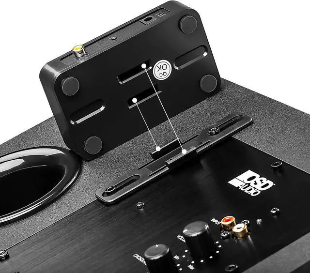 Alt view image 5 of 5 - OSD Wireless 5.8G Subwoofer Transmitter/Receiver Kit Dual Source, Diversity Antennas and Brackets Nero WSA