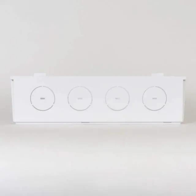 Alt view image 4 of 5 - ICC 14" Plastic Structured Wiring Enclosure, Media Enclosure with Cover, Recessed Wall Box for Distribution of Networking Services, White
