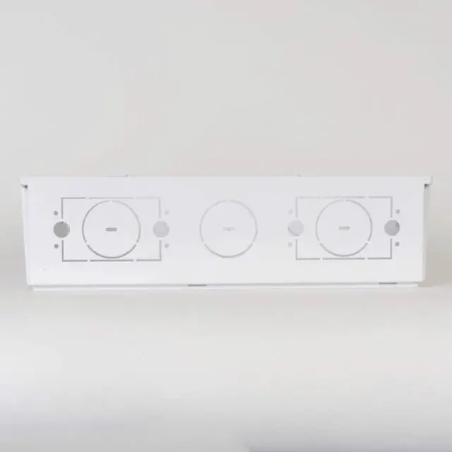 Alt view image 5 of 5 - ICC 14" Plastic Structured Wiring Enclosure, Media Enclosure with Cover, Recessed Wall Box for Distribution of Networking Services, White