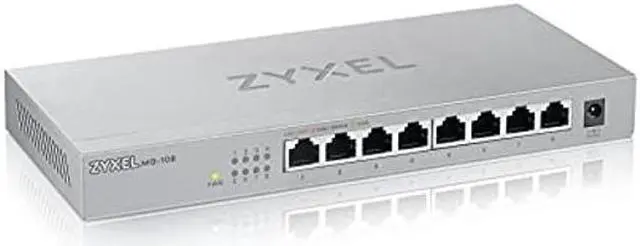 Main image of Zyxel 8-Port 2.5G Multi-Gigabit Unmanaged Switch for Home Entertainment or SOHO Network [MG-108]