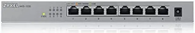 Alt view image 3 of 5 - Zyxel 8-Port 2.5G Multi-Gigabit Unmanaged Switch for Home Entertainment or SOHO Network [MG-108]
