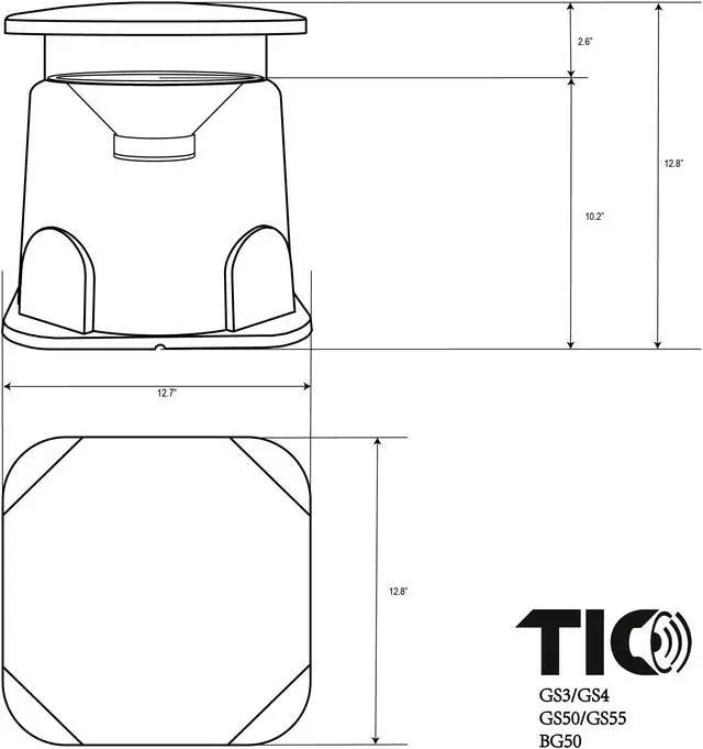 Alt view image 5 of 5 - TIC GS3-8" Outdoor Weather-Resistant Omnidirectional In-Ground Speaker