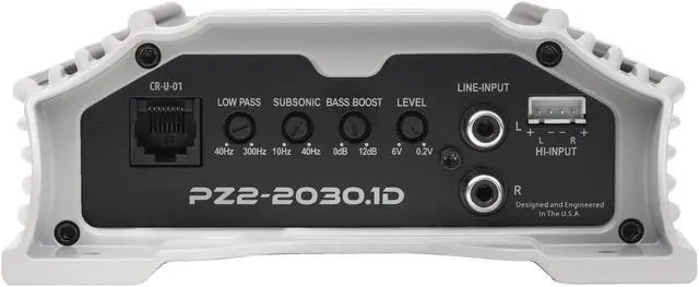 Alt view image 4 of 5 - Crunch PZ2-2030.1D POWERZONE 2000 Watt Mono Amplifier, Car Audio Amplifier, 1 Ohm Stable, Bass Remote Included
