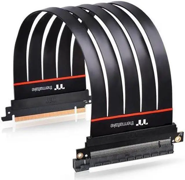 Alt view image 3 of 5 - Thermaltake PCI Express Extender/Black/PCI-E 4.0 16X/300mm