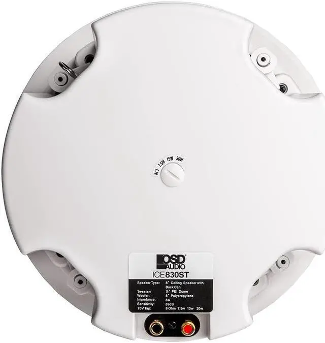 Alt view image 4 of 5 - OSD 8" Ceiling Speaker w/Backcan 60W / Commercial 70V Tap, Single, ICE830ST