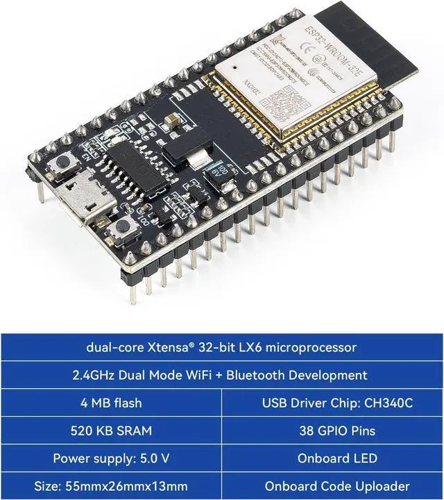 Alt view image 2 of 5 - SunFounder ESP32 Ultimate Starter Kit (Compatible with Arduino) ESP32CAM, RoHS Compliant, Python C Scratch, Video Courses, IoT for Beginners Engineers, ESP32-WROOM-32E Board & Battery Included