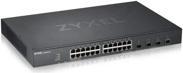 Alt view image 2 of 4 - ZYXEL 28-Port Gigabit Ethernet Smart Switch (XGS1930-28) - Managed, 4x 10G SFP+, Optional Nebula Cloud Management, Rackmount, Limited Lifetime Protection