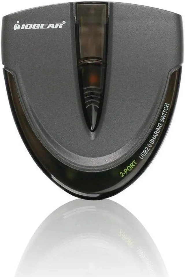Alt view image 2 of 5 - IOGEAR 2 Port USB 2.0 Switch - Auto Printer Switch - Manually or Auto Control - LEDs Indicate - Plug n Play - GUB231