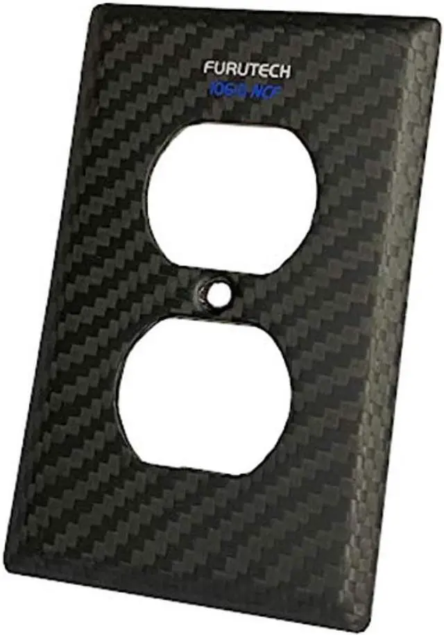 Main image of Furutech 106-D NCF Non-Magnetic Nano-Crystal Carbon-Fiber Outlet Cover