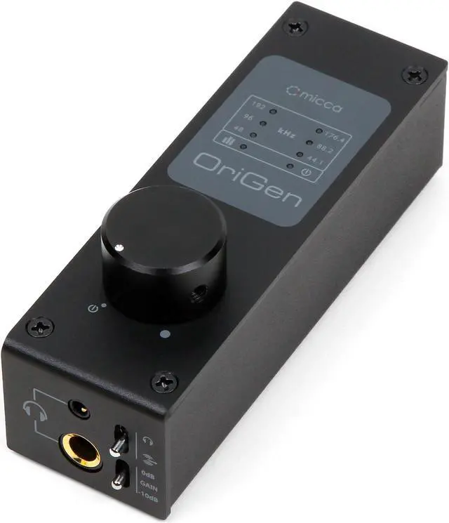 Main image of Micca OriGen G3 HiFi USB and Optical DAC Amp for Headphones and Powered Speakers, 24-Bit/192kHz, Earphone Amplifier, Preamp, Volume Control, for Desktop Computers and Laptops