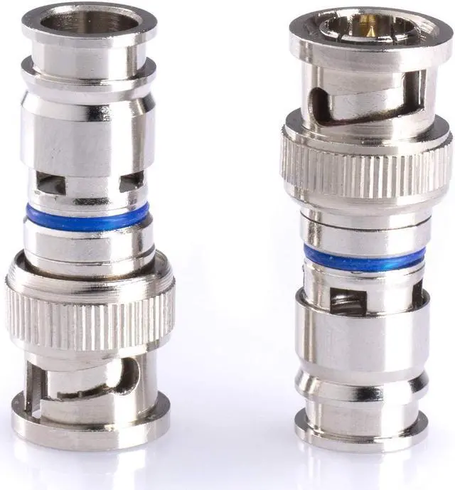 Alt view image 2 of 5 - THE CIMPLE CO BNC Compression Connector for RG59 Coaxial Cable - Solid Construction with High Grade Metals - Male BNC Connectors for CCTV, SDI, HD-SDI, Siamese, Security Camera - Pack of 100