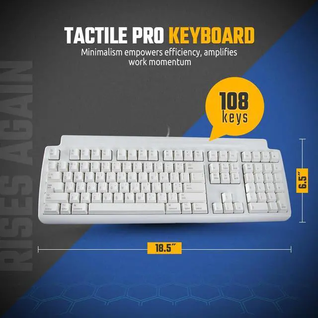 Alt view image 2 of 5 - Matias Tactile Pro Keyboard for Mac