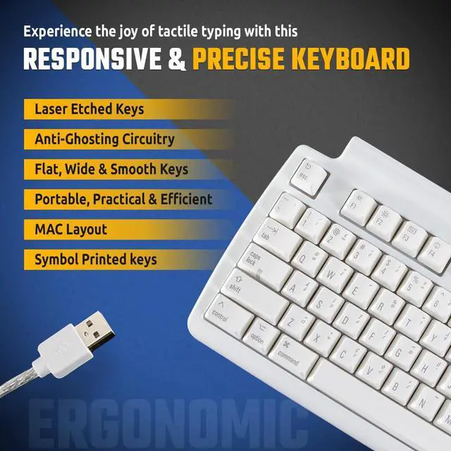 Alt view image 3 of 5 - Matias Tactile Pro Keyboard for Mac