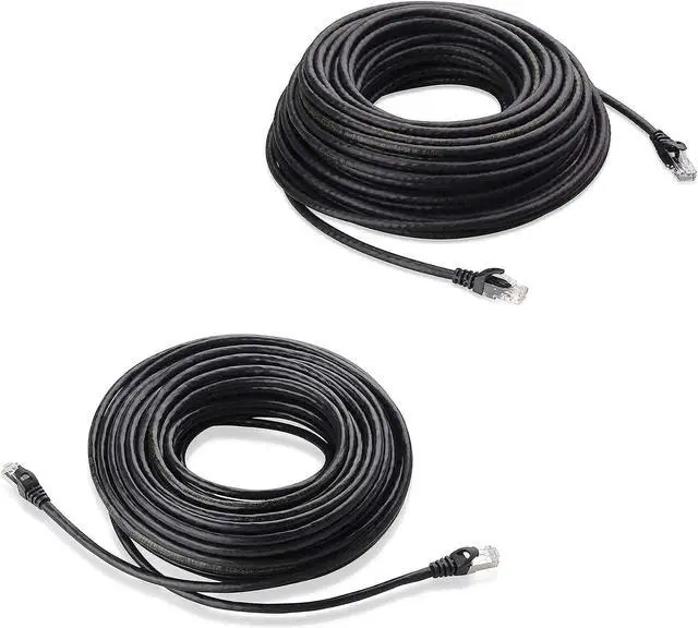 Main image of Cable Matters Snagless Long Cat6 Ethernet Cable (Cat6 Cable, Cat 6 Cable) in Black 75 ft & Long Cat6A (SSTP, SFTP) Shielded Ethernet Cable