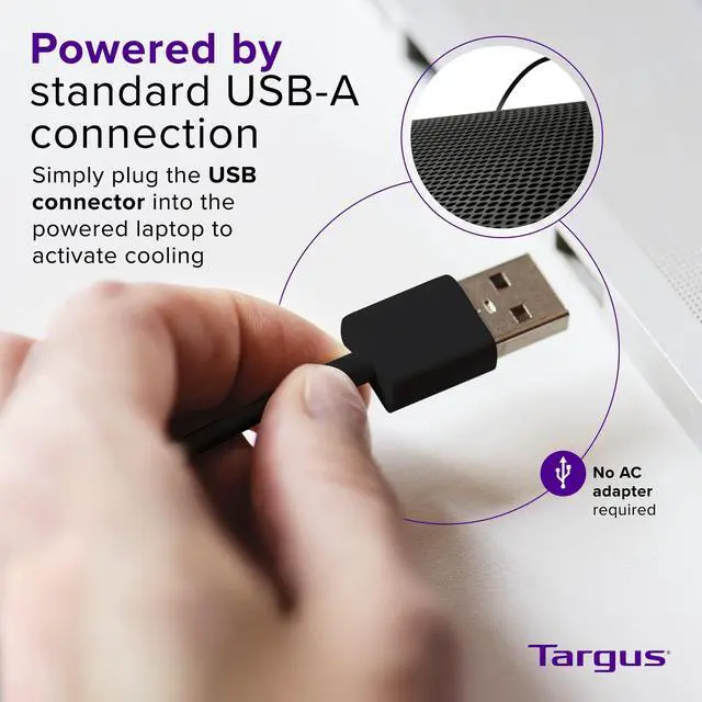 Alt view image 3 of 5 - Targus Chill Mat for up to 16-Inch Laptop, Black (PA248U5)