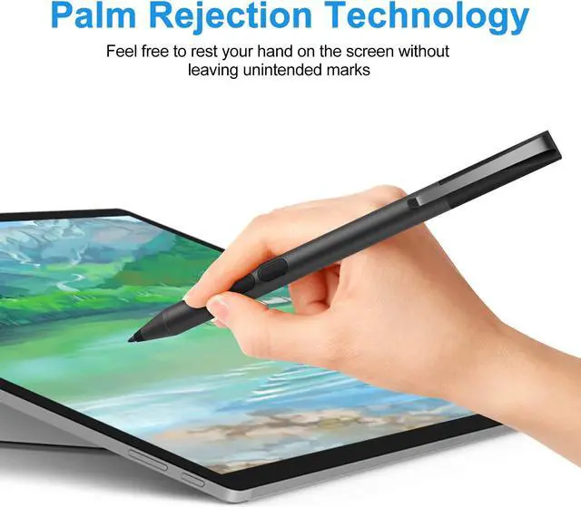 Alt view image 4 of 5 - Stylus Pen for HP (2500 Hours Battery Life), Active Pen for HP Specter X360 Envy X360 Pavilion x360 Spectre x2 Envy x2 Microsoft Pen Protocol with 1024 Pressure Sensitivity, Palm Rejection
