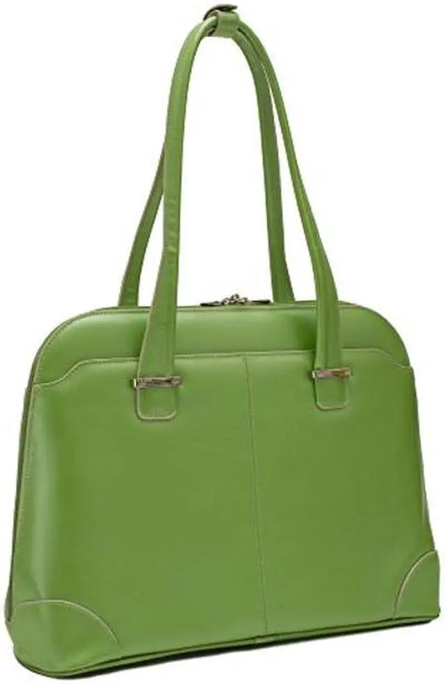 Alt view image 2 of 5 - McKleinUSA W Series, Avon, Top Grain Cowhide Leather, 15" Leather Ladies' Laptop Briefcase, Green (96651), One Size
