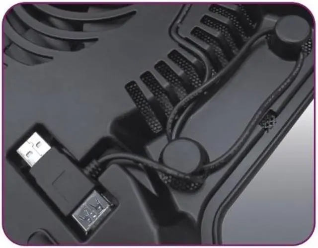 Alt view image 5 of 5 - Cooler Master NotePal X-Slim Ultra-Slim Laptop Cooling Pad with 160mm Fan (R9-NBC-XSLI-GP),Black X-Slim